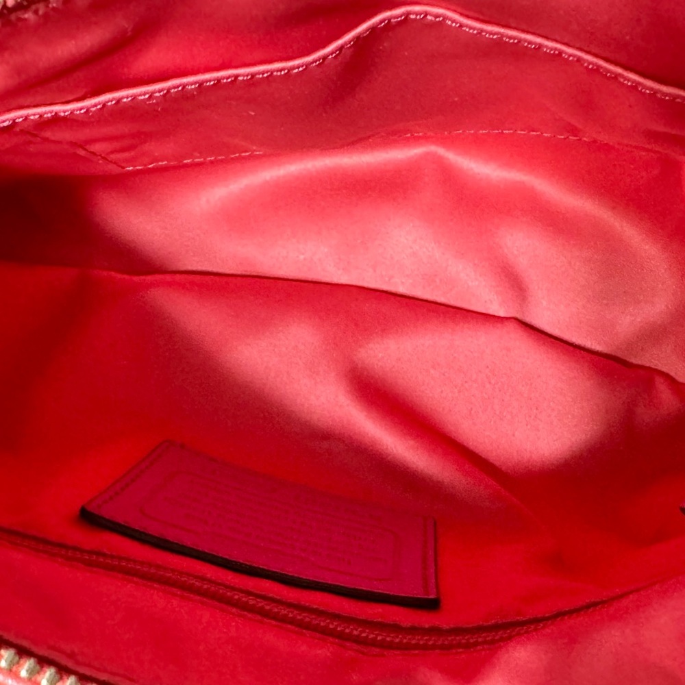 Coach Daisy Spectator Sand/Pink Leather Shoulder Bag 23951- READ - Picture 12 of 13